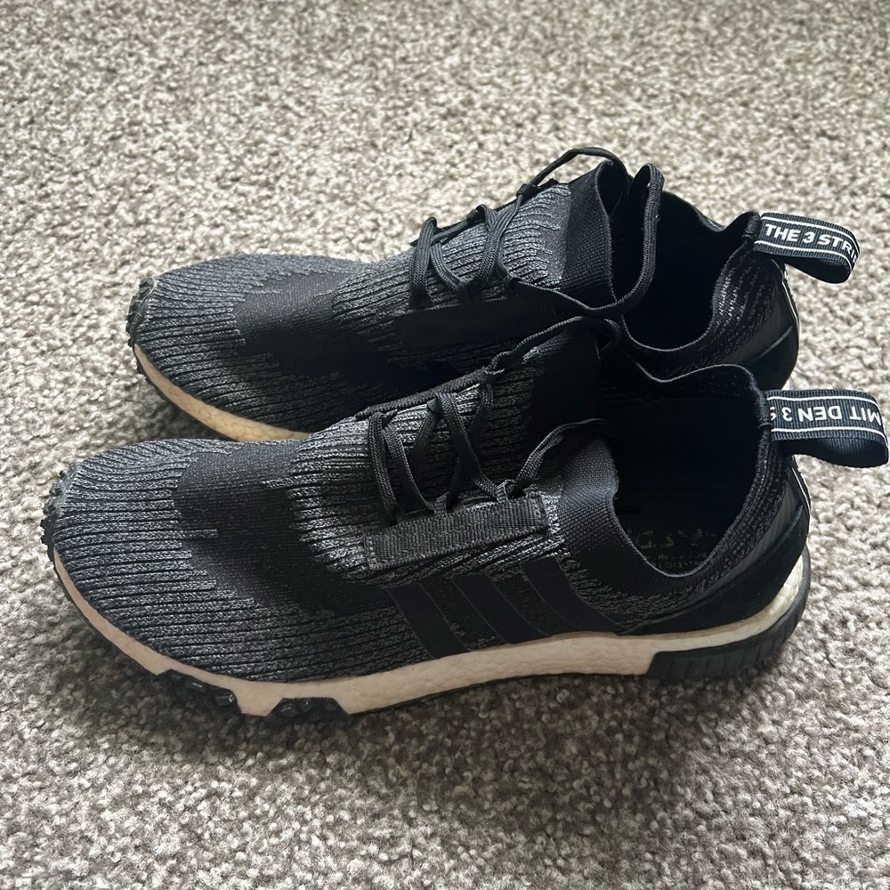 Black and White Adidas NMDs Size 11 Gently used
